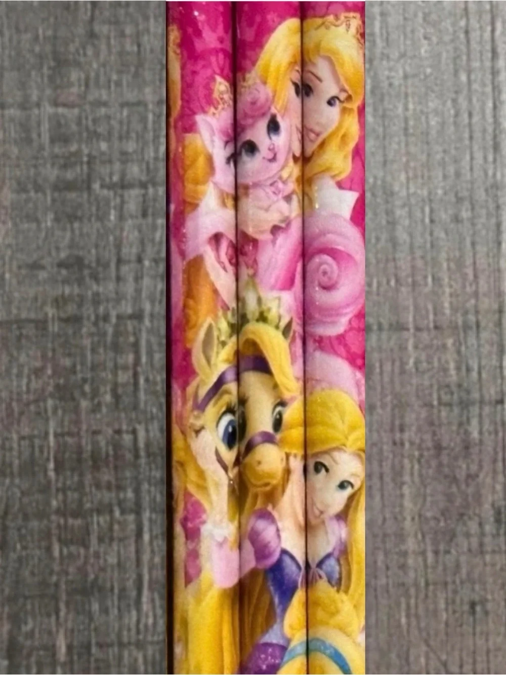 💞 New Set of 3 Disney Princess Palace Pets Pink Pencils With Erasers
